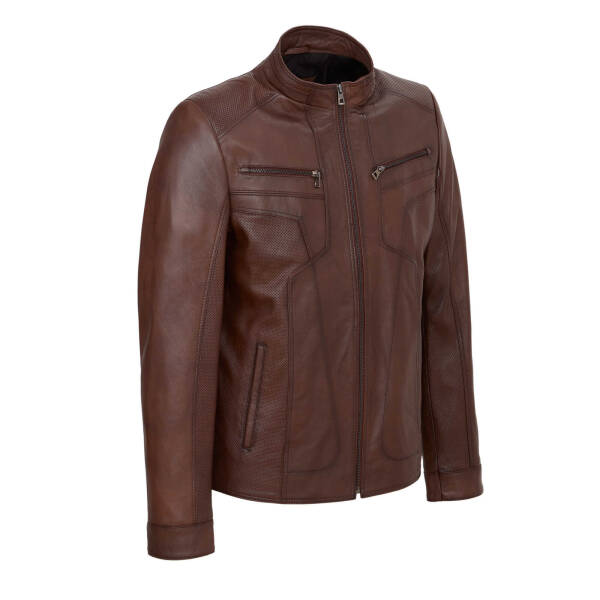 Taba Deri Erkek Deri Mont - E24KDM310574-R46 - 2