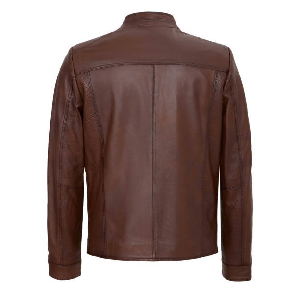 Taba Deri Erkek Deri Mont - E24KDM310574-R46 - Tergan Four Season