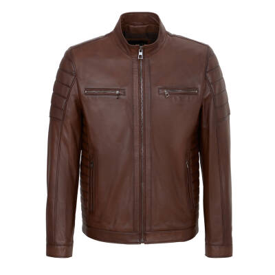 Taba Deri Erkek Deri Mont - E24KDM310576-R46 - 1
