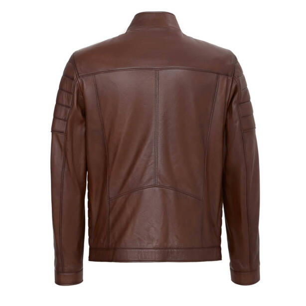 Taba Deri Erkek Deri Mont - E24KDM310576-R46 - Tergan Four Season