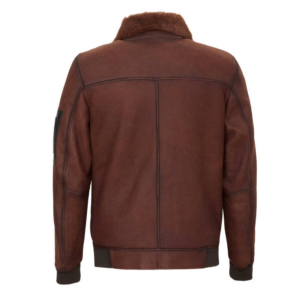 Taba Deri Erkek Deri Mont - E24KKM310597-U4T - Tergan Four Season