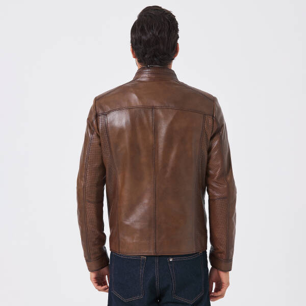 Taba Deri Erkek Deri Mont - E25KDM310601-R46 - 3