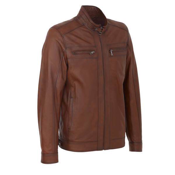 Taba Deri Erkek Deri Mont - E25KDM310604-R46 - 2