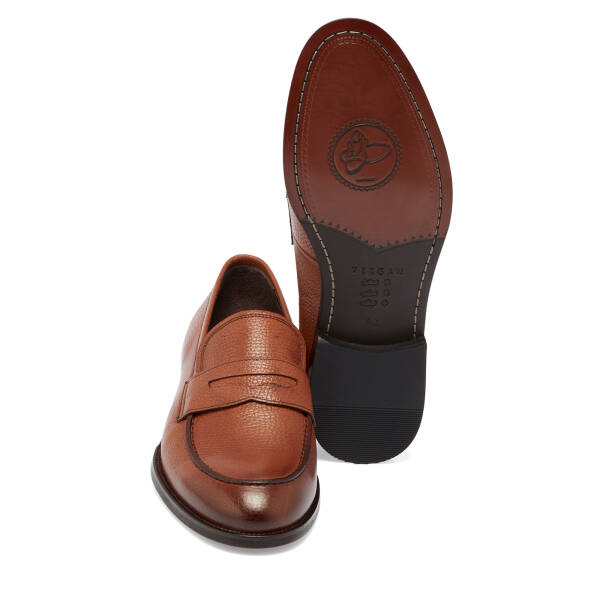 Taba Hakiki Deri Erkek Klasik Ayakkabı - E25S1AY57566-B67 - 4