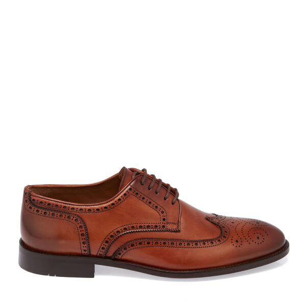 Taba Deri Erkek Klasik Ayakkabı - E25S1AY57579-A37 - 3