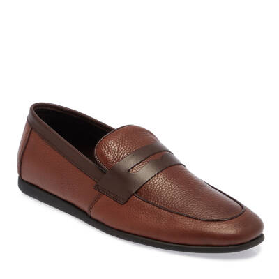  Taba Deri Erkek Loafer - E24I1AY56590-B67 