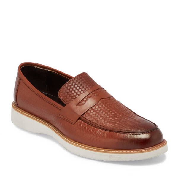 Taba Deri Erkek Loafer - E24I1AY56789-A37 - 1