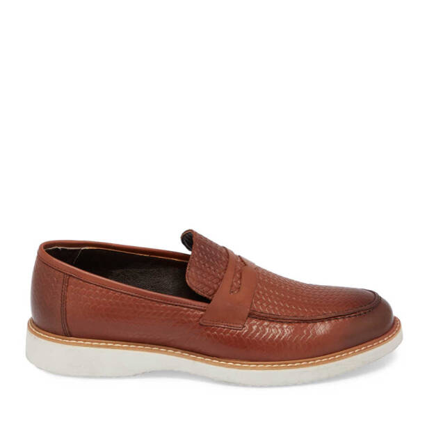 Taba Deri Erkek Loafer - E24I1AY56789-A37 - 3