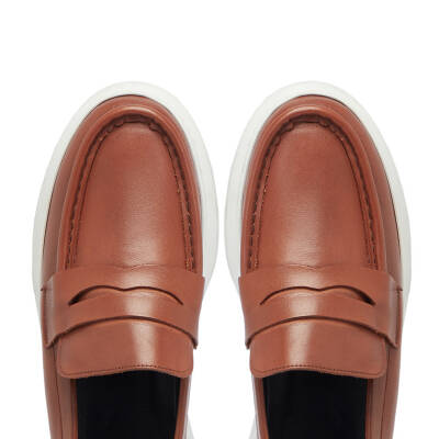  Taba Deri Erkek Loafer - E24S1AY57251-A29 - 5