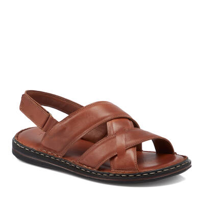 Taba Deri Erkek Sandalet - E25Y1SN57149-A29 