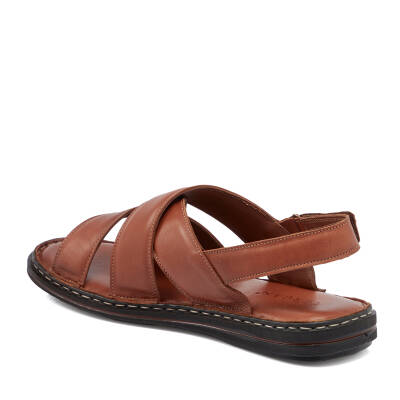 Taba Deri Erkek Sandalet - E25Y1SN57149-A29 - 2