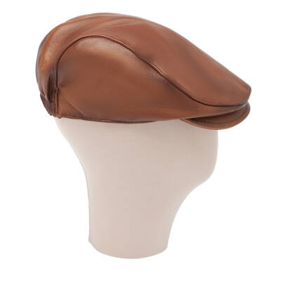 Taba Deri Erkek Şapka - S1SPK0330005-R46 - 3