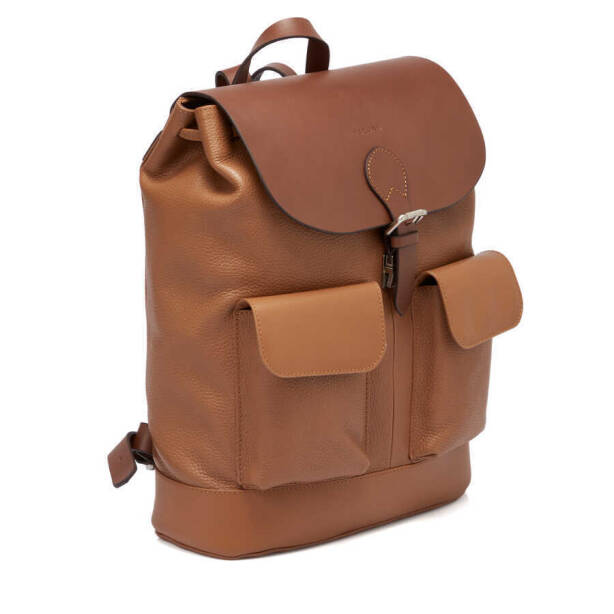 Taba Deri Erkek Sırt Çantası - S1SR00021463-D4H - Tergan