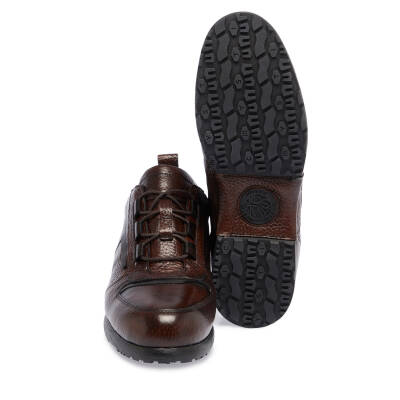 Taba Deri Erkek Sneaker - E23S1AY56504-O02 - 4