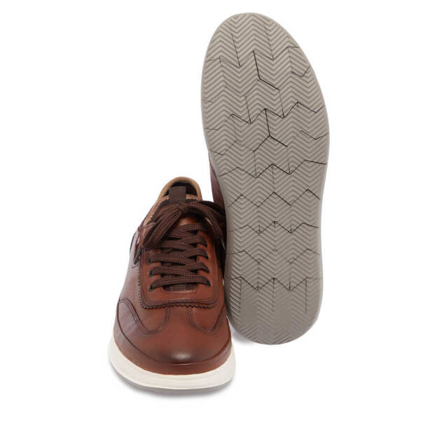 Taba Deri Erkek Sneaker - E24I1AY56615-A29 - 4