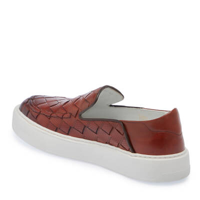  Taba Deri Erkek Sneaker - E24I1AY56701-X12 - 2