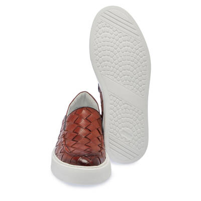  Taba Deri Erkek Sneaker - E24I1AY56701-X12 - 4