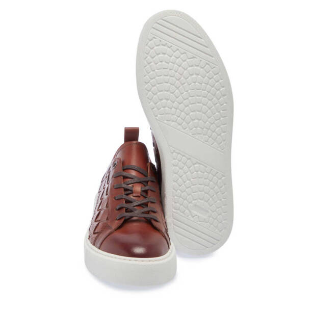 Taba Deri Erkek Sneaker - E24I1AY56702-X12 - 4