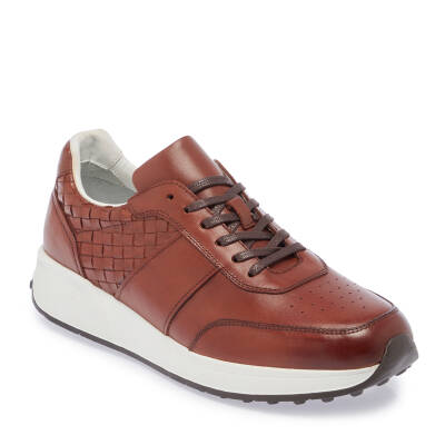  Taba Deri Erkek Sneaker - E24I1AY56708-A37 