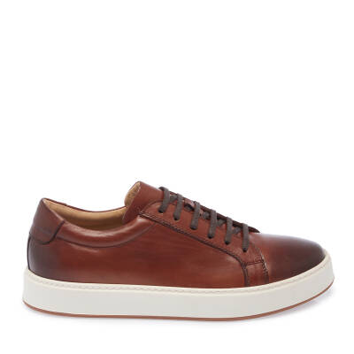  Taba Deri Erkek Sneaker - E24I1AY56720-A37 - 3