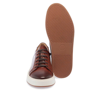  Taba Deri Erkek Sneaker - E24I1AY56720-A37 - 4