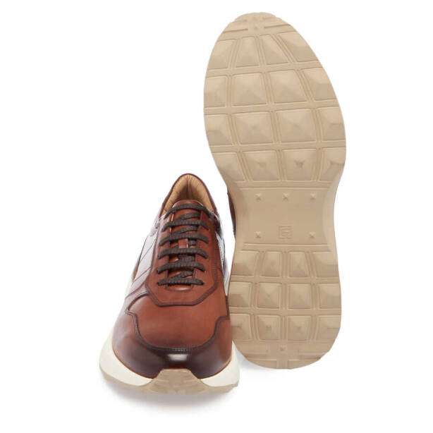 Taba Deri Erkek Sneaker - E24I1AY56721-A37 - 4