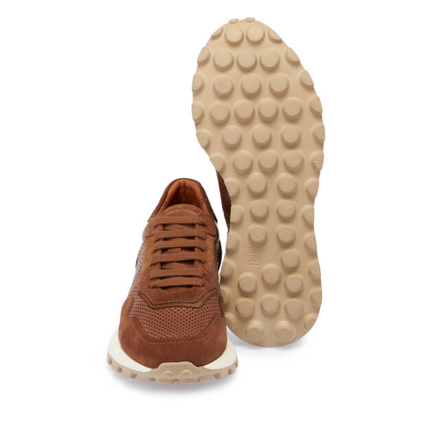 Taba Deri Erkek Sneaker - E24I1AY56733-K59 - 4