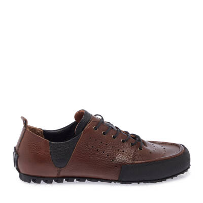Taba Deri Erkek Sneaker - E24I1AY56753-A29 - 3