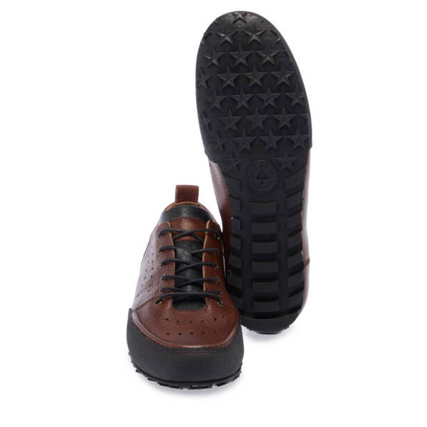 Taba Deri Erkek Sneaker - E24I1AY56753-A29 - 4
