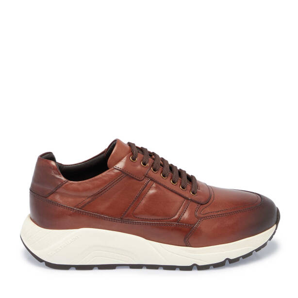 Taba Deri Erkek Sneaker - E24S1AY56974-X12 - 3