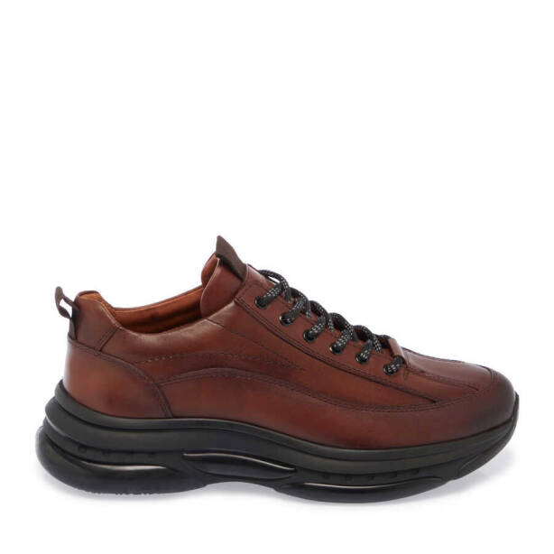 Taba Deri Erkek Sneaker - E24S1AY57058-A29 - 3