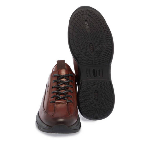 Taba Deri Erkek Sneaker - E24S1AY57058-A29 - 4