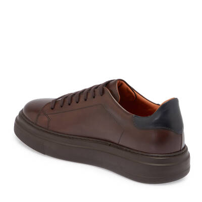 Taba Deri Erkek Sneaker - E24S1AY57067-A37 - 2