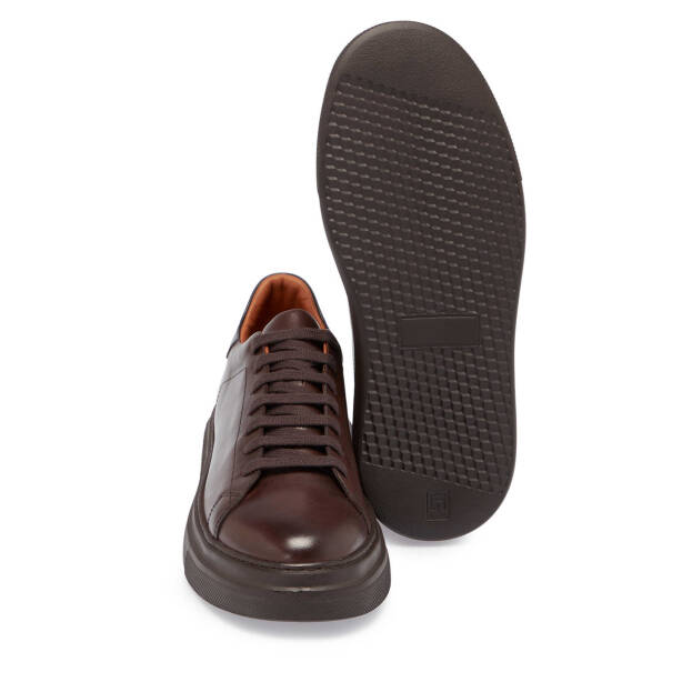 Taba Deri Erkek Sneaker - E24S1AY57067-A37 - 4