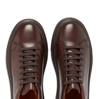 Taba Deri Erkek Sneaker - E24S1AY57067-A37 - 5