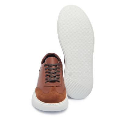 Taba Deri Erkek Sneaker - E25I1AY57223-A29 - 4