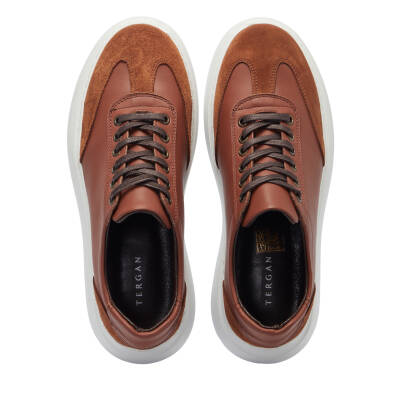 Taba Deri Erkek Sneaker - E25I1AY57223-A29 - 5