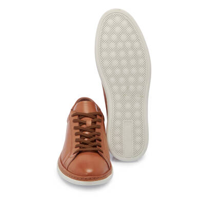 Taba Deri Erkek Sneaker - E25I1AY57267-A29 - 4