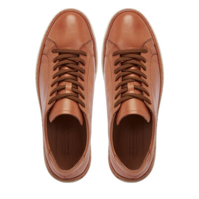 Taba Deri Erkek Sneaker - E25I1AY57267-A29 - 5