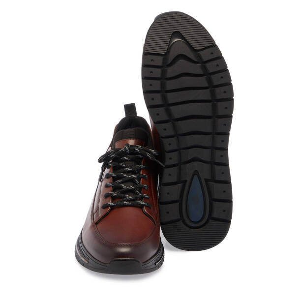 Taba Deri Erkek Sneaker - E25S1AY57386-A29 - 4