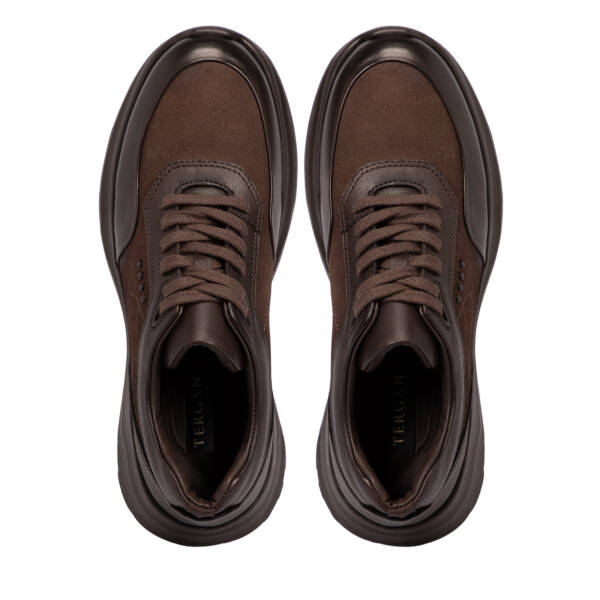 Taba Deri Erkek Sneaker - E25S1AY57439-G99 - 5