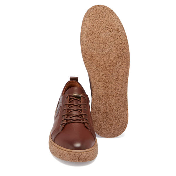 Taba Deri Erkek Sneaker - E25S1AY57525-A29 - 4