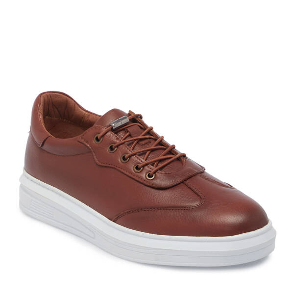 Taba Deri Erkek Sneaker - E25S1AY57526-A29 - 1