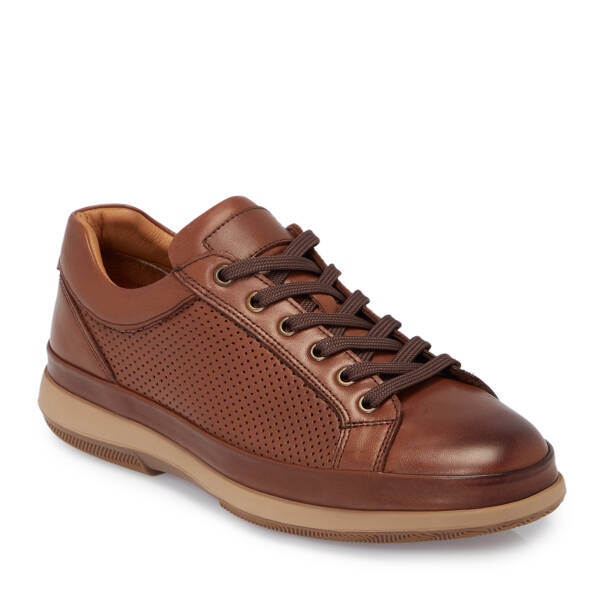 Taba Deri Erkek Sneaker - E25S1AY57541-A29 - 1