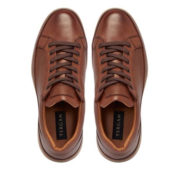 Taba Deri Erkek Sneaker - E25S1AY57541-A29 - 5