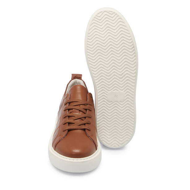 Taba Deri Erkek Sneaker - E25S1AY57545-A29 - 4