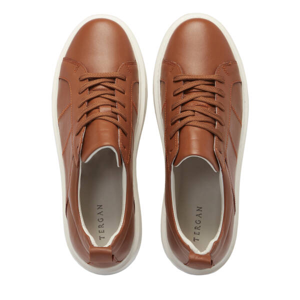 Taba Deri Erkek Sneaker - E25S1AY57545-A29 - 5