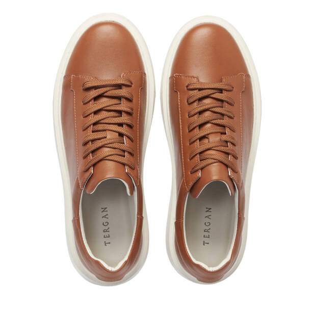 Taba Deri Erkek Sneaker - E25S1AY57546-A29 - 5