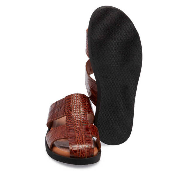 Taba Hakiki Deri Erkek Terlik - E24Y1TR56876-A29 - 4