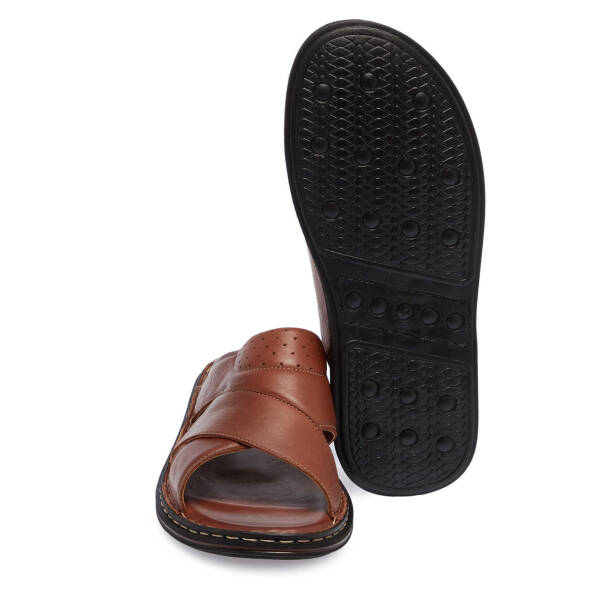 Taba Hakiki Deri Erkek Terlik - E25Y1TR57150-A29 - 4